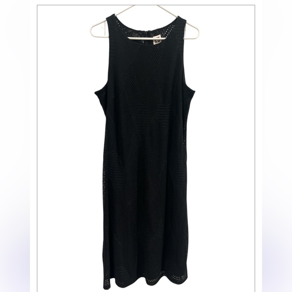 Anne Klein Size 12 Black Maxi Lined Sleeveless Dress